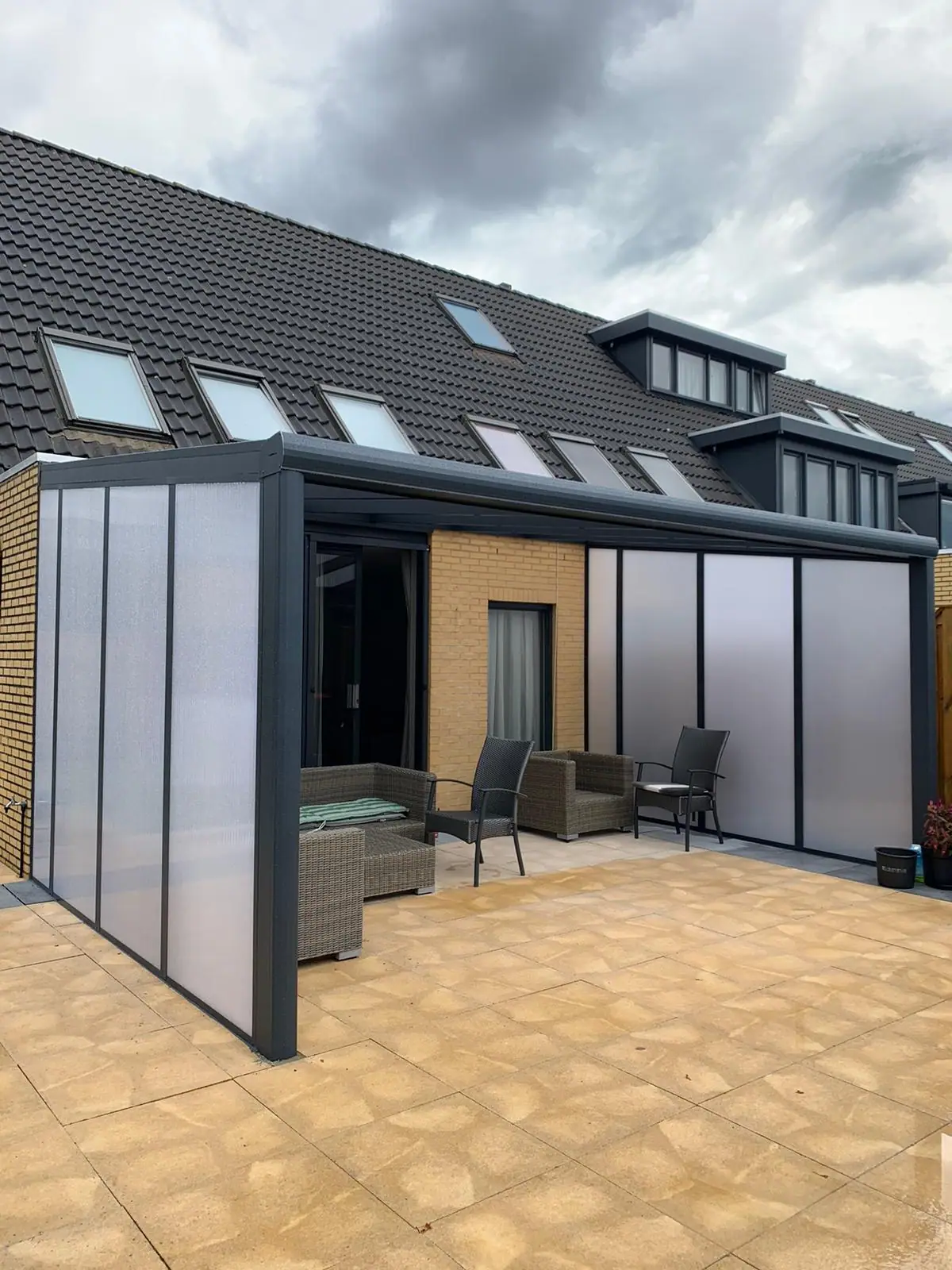 Überdachung mit Polycarbonat, Foto 2